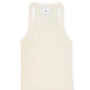 G. Label by GOOP Samantha Engineered Rib Tank Top sz L